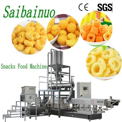 Puffad Snacks Mat Produktion Linje Bearbetning Linje