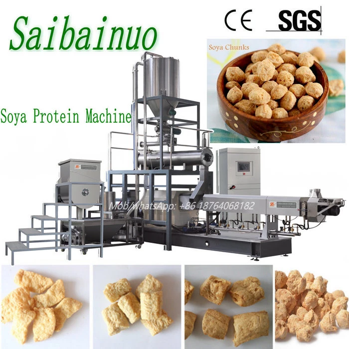 Texturerad Soya Protein Nugget Make Extruding Machine